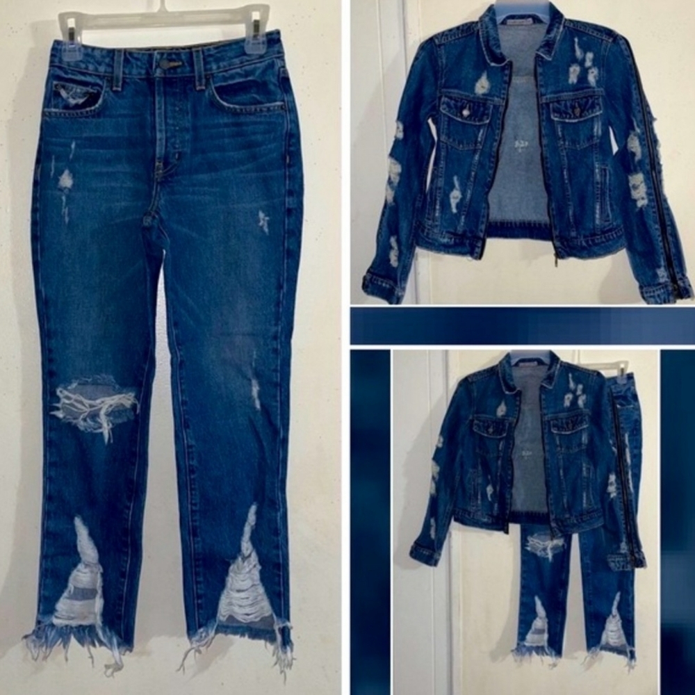 Distressed Carmar Denim Outfit